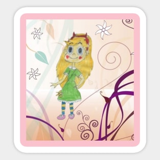 Wondergirl in Dreamland Sticker